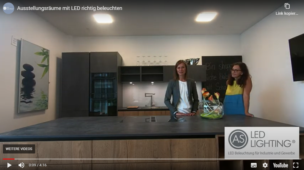 Videopraxisbericht: Ausstellungsräume mit LED perfekt gleichmäßig beleuchten