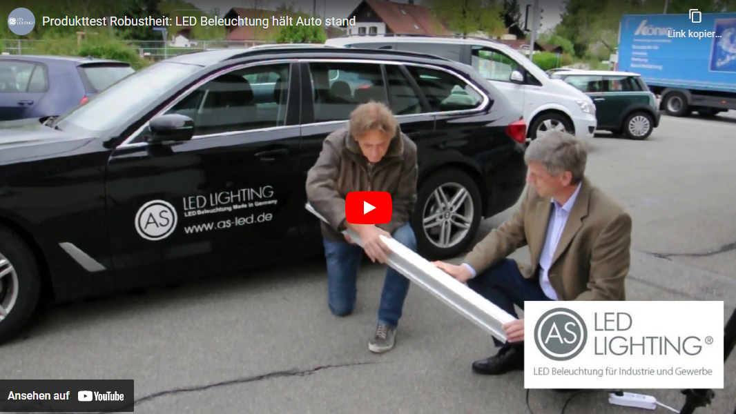 Produkttest TGL: Leuchte hält Auto stand