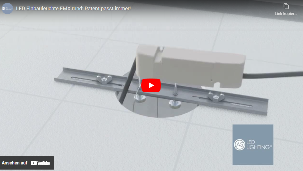 LED Einbauleuchte EMX rund: Patent Downlight passt immer