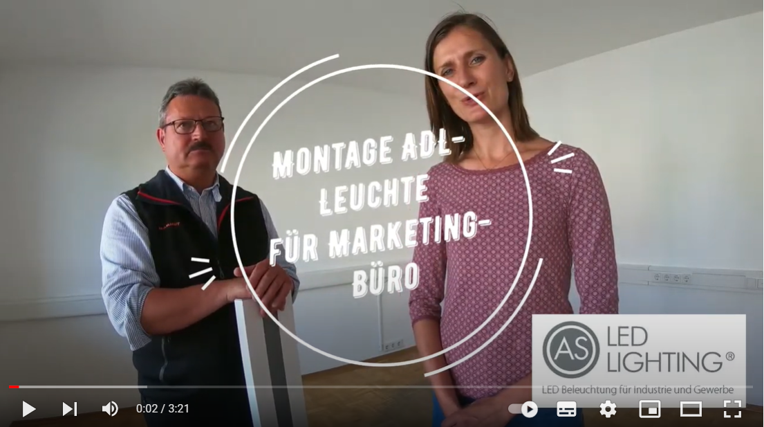 Montagevideo LED Anbauleuchte ADL