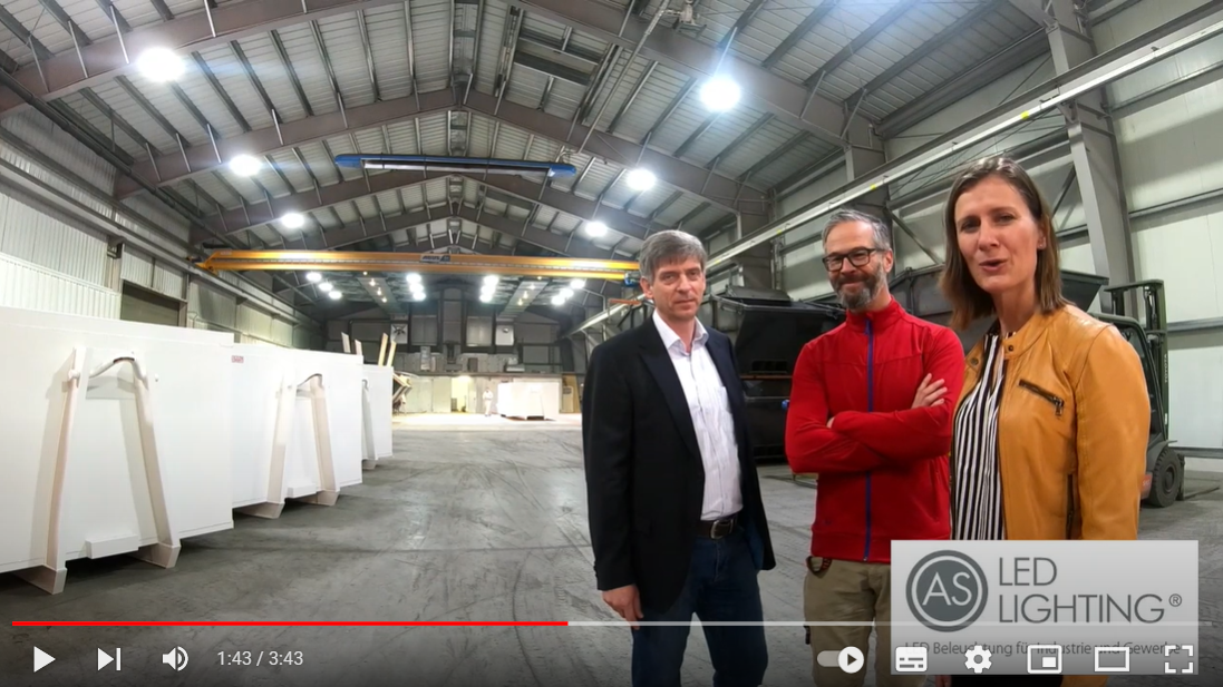 Videopraxisbericht über robuste, langlebige LED Industriestrahler im Einsatz bei FERRO Apparate- und Behälterbau Eichinger GmbH & Co KG