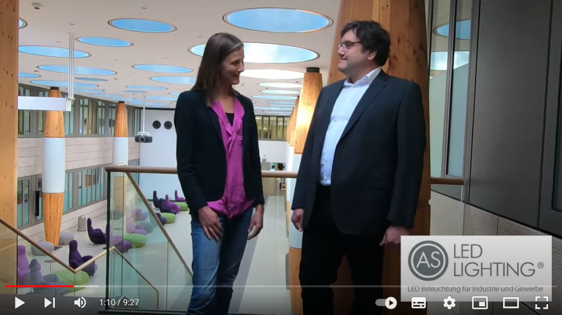 Videobeitrag zur Umstellung der Beleuchtung im Klinikum Garmisch-Partenkirchen auf gesundes, blendfreies und langlebiges Licht von AS LED Lighting