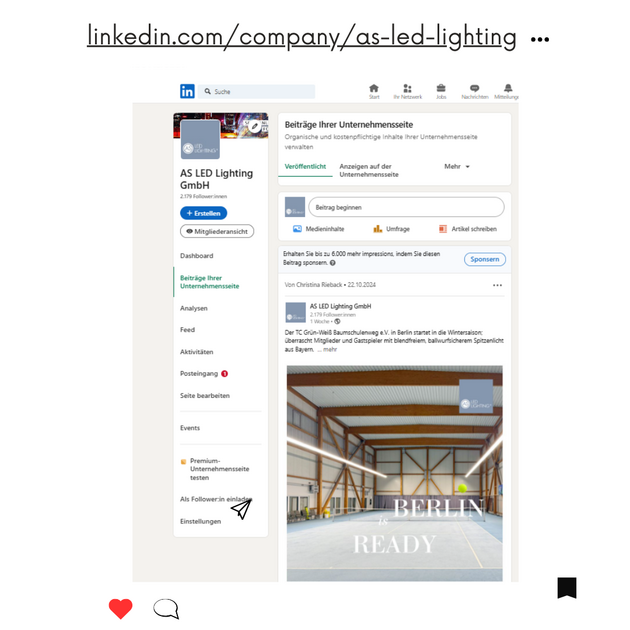 AS LED Lighting auf LinkedIn