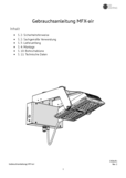 Gebrauchs- und Montageanleitung MFX_air