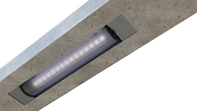 Produktbild TGL HELLA im Verbau als Bestandssanierung von Parkhausleuchten